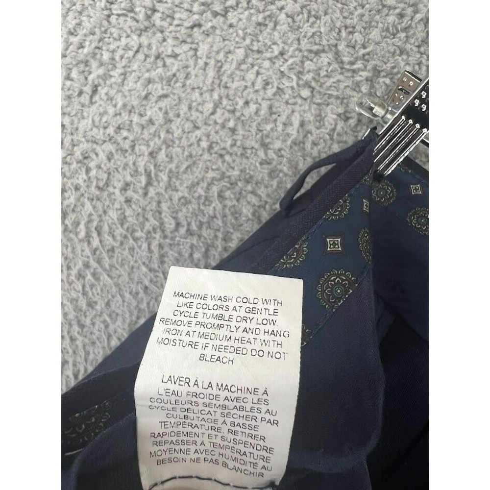 LAUREN RALPH LAUREN Dress Pants Mens 36x27 Plaid‎ Stretch Flat Front Tapered Leg - Picture 10 of 10